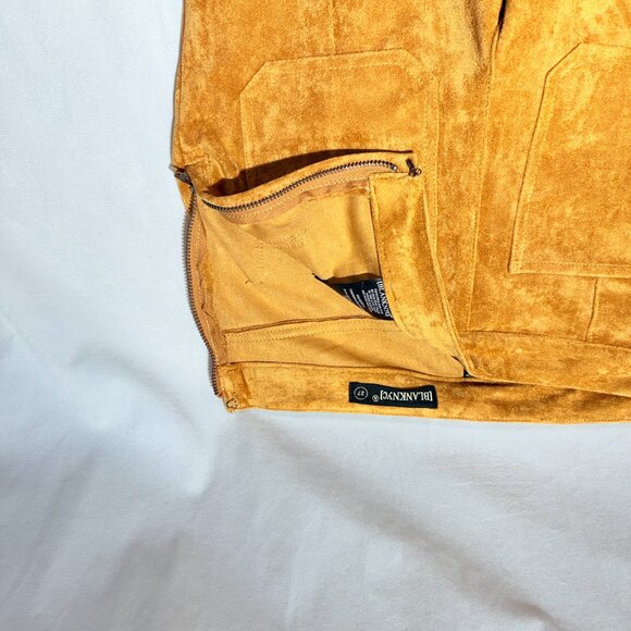 Blank NYC Sueded finish Pants 27 gold Boot Cut Stretch - Picture 6 of 9